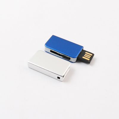 محرك أقراص USB معدني منزلق بسعة 64 جيجابايت و 128 جيجابايت UDP 2.0 15 ميجابايت / ثانية يتوافق مع معايير الاتحاد الأوروبي