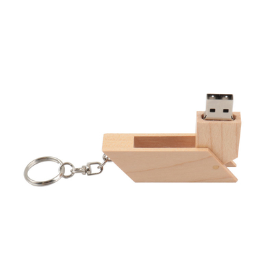 محرك فلاش USB خشبي مستطيل العنصر الخشب الخيزران / الخشب القيقب دعم OEM 0 °C إلى 60 °C