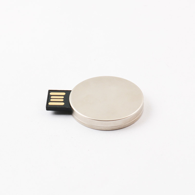 شعار ليزر المعدن ذاكرة USB في الفضة واللون المخصص