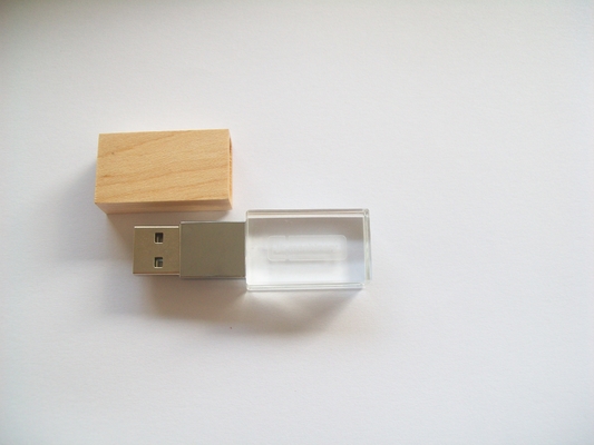 مخصصة كريستال USB ستيك مع خيارات شعار الليزر -50 ° C 80 ° C درجة حرارة البيئة