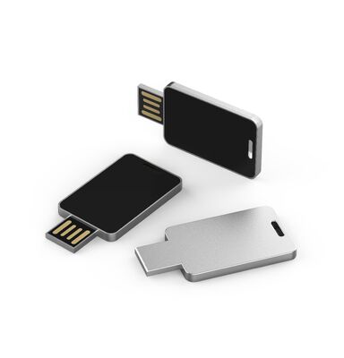 مصباح LED معدني محرك أقراص فلاش USB قشرة معدنية متينة بدون تشفير متوافقة مع أنظمة تشغيل وأجهزة مختلفة