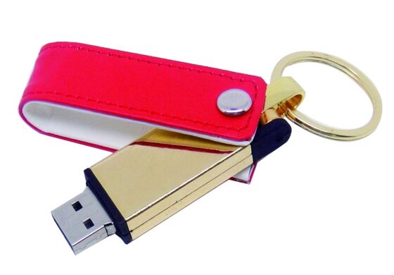 محرك أقراص فلاش USB جلدي متوافق مع نظام التشغيل Mac OS، لون أسود مخصص من OEM، تصميم أنيق ومتين مثالي لهدايا الشركات