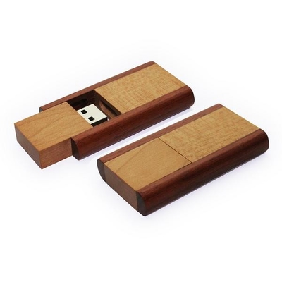 بطاقة ذاكرة خشبية تحميل بيانات مجانية USB 2.0 3.0 512 جيجا بايت 80 ميجا بايت / ثانية