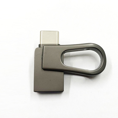 محركات أقراص فلاش USB معدنية من النوع C OTG 2.0 128 جيجابايت 256 جيجابايت بنفايات معتمدة
