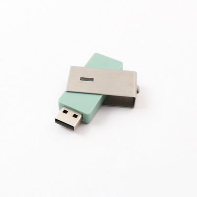 محرك USB معدني بلاستيكي 64 جيجا بايت 128 جيجا بايت 360 درجة USB 2.0 Memory Stick