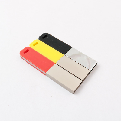 نقره لامعة محرك أقلام USB 2.0 64GB 128GB 20MB/S شعار مخصص وصندوق