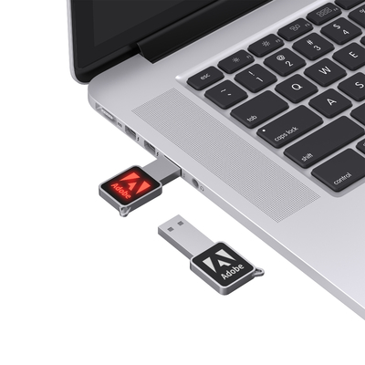 محرك أقراص فلاش USB عالي السرعة مع جسم معدني / بلاستيكي ضوء LED يضيء عند العمل