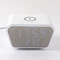 ABS Weave 20W Fast Speed ​​Plastic Clock Wireless Charger اللون الأبيض