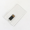 بطاقة ائتمان من مادة بلاستيكية شفافة USB Sticks 2.0 128GB 64GB 15MB / S.