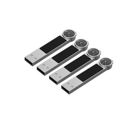 محرك أقراص فلاش USB معدني / بلاستيكي مع شعار مخصص وصور
