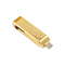شريط ذهبي على شكل نوع C USB 3.0 سريع السرعة يتوافق مع معايير الاتحاد الأوروبي والولايات المتحدة