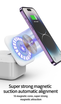 اسم شاحن لاسلكي متعدد الوظائف - ضوء LED الأزرق ≤6mm مسافة الإرسال