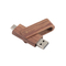USB A ونوع c محرك أقراص فلاش USB خشبي مع نوع واجهة USB2.0/3.0 لنقل البيانات السريع
