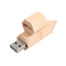 قلم خشب القيقب على شكل عصا الذاكرة USB الطباعة أو النقش شعار مخصص