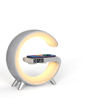 مع LED مع ساعة مع مكبر الصوت مع بلوتوث شاحن لاسلكي سريع 15W