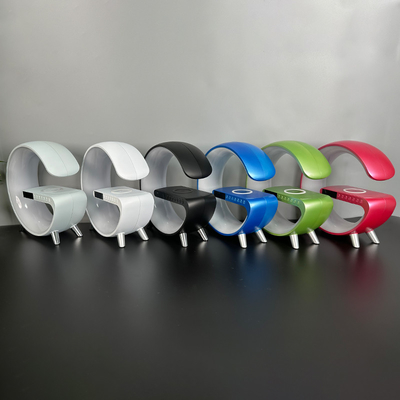 مع LED مع ساعة مع مكبر الصوت مع بلوتوث شاحن لاسلكي سريع 15W