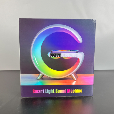 مع LED مع ساعة مع مكبر الصوت مع بلوتوث شاحن لاسلكي سريع 15W