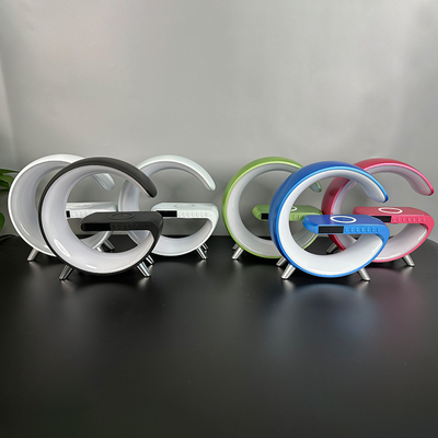 مع LED مع ساعة مع مكبر الصوت مع بلوتوث شاحن لاسلكي سريع 15W