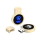 شعار الحفر LED خشبية محرك أقراص USB USB2.0/3.0 نوع الواجهة الخشب الطبيعي