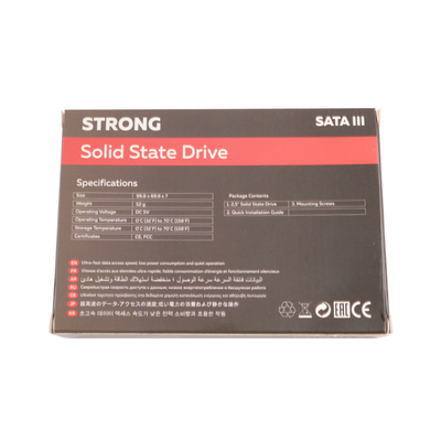 سعة عالية 2.5 بوصة SATA SSD 256gb لمقاومة الصدمات عالية القدرة 1500G/0.5ms