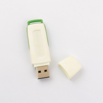 العصا USB البلاستيكية المعاد تدويرها الأسود / أبيض وصلة وتشغيل 1-1TB الذاكرة 0.C إلى 60.C Temp
