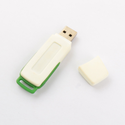 العصا USB البلاستيكية المعاد تدويرها الأسود / أبيض وصلة وتشغيل 1-1TB الذاكرة 0.C إلى 60.C Temp