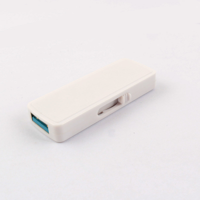 ذاكرة USB بلاستيكية سوداء / بيضاء معاد تدويرها أحجام ذاكرة مخصصة 1G-1TB درجة حرارة تشغيل 0.C-60.C