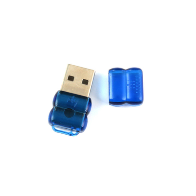 محرك أقراص فلاش USB أسود / أبيض قابل لإعادة التدوير مع وصلة نقل البيانات واللعب