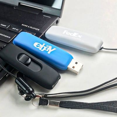 محرك أقراص فلاش USB معدني بلاستيكي مع سرعة محسنة 50 MB/s كتابة 100 MB/s قراءة