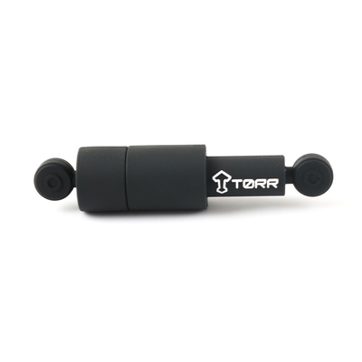 تشفير البيانات المستديرة محركات فلاش USB مخصصة PVC / مواد السيليكون