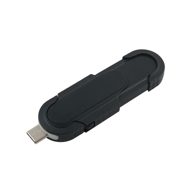 محركات فلاش USB سوداء مضغوطة مع وظيفة التوصيل واللعب