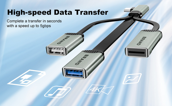 قراءة بطاقة TF بطاقة SD كابل مركز البيانات لـ USB 2.0 و USB 3.0