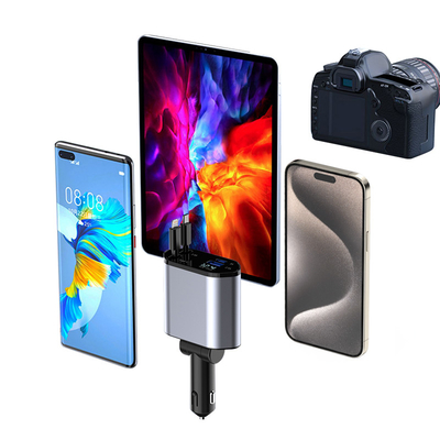 مخرج USB-C 5V / 3A شاحن سريع للسيارة لدخول فولتاج مقيّم 12-24V