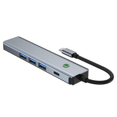 محطة البيانات متعددة الوظائف USB C هوب محول ذكي مع سرعة نقل 5Gbps