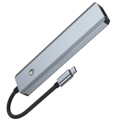 محطة البيانات متعددة الوظائف USB C هوب محول ذكي مع سرعة نقل 5Gbps