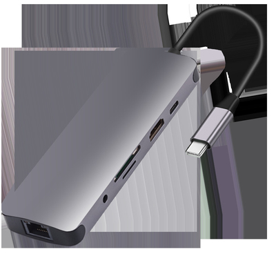 محطة USB 3.0 محور USB C المحور الذكي / محور بطاقة الذاكرة مع سرعة نقل البيانات 5Gbps