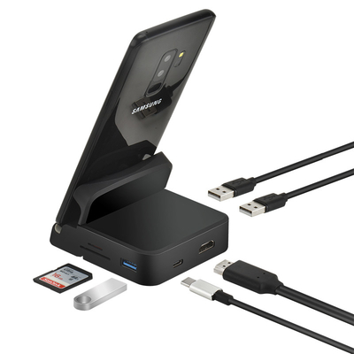 5Gbps نقل البيانات النوع C محور USB محور متعددة الموانئ محور للحامل الهاتف المحمول