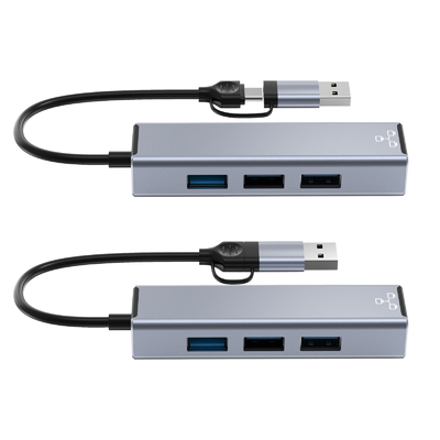محور USB C المدمج المحمول محور USB الموسع محور USB لنقل البيانات السريع