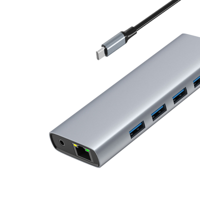 ألومنيوم سريع متعددة الموانئ HDMI محور و USB لتحسين الاتصال