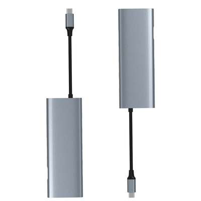 ألومنيوم سريع متعددة الموانئ HDMI محور و USB لتحسين الاتصال
