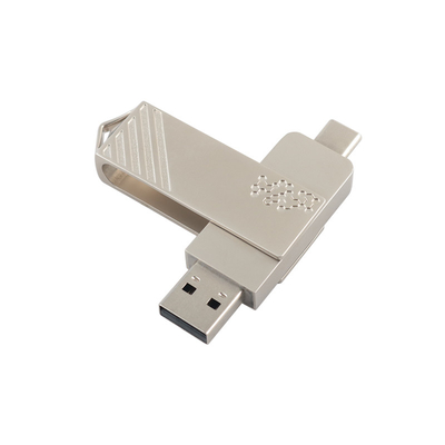 نوع C معدني شكل التواء سرعة سريعة USB فلاش درايف 3.0 و USB 2.0 و نوع C