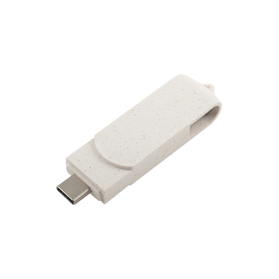 صندوق المواد القابلة لإعادة التدوير محرك أقراص فلاش USB مع نوع C 3.0 جهاز تخزين بيانات محمي بكلمة مرور