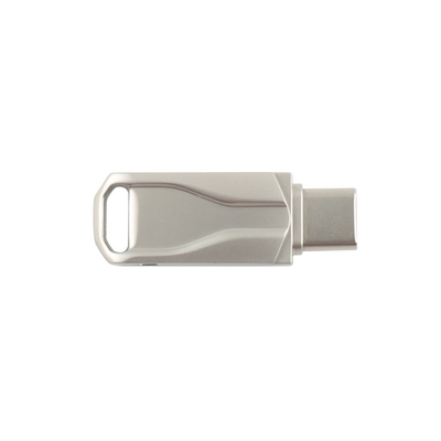 USB 2.0 و Type C مدفع فلاش معدني طباعة أو شعار ليزر لجمع وتأمين البيانات