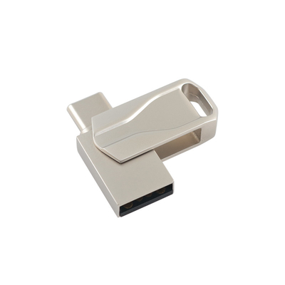 USB 2.0 و Type C مدفع فلاش معدني طباعة أو شعار ليزر لجمع وتأمين البيانات