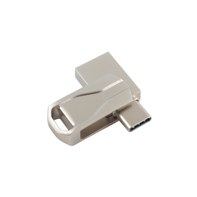 USB 2.0 و Type C مدفع فلاش معدني طباعة أو شعار ليزر لجمع وتأمين البيانات