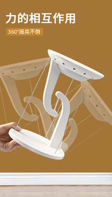 شاحن لاسلكي خفيف الوزن مع تصميم قابلة للطي وظيفة الضوء والتخزين 9V / 3A