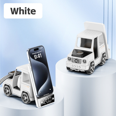 شاحن لاسلكي على شكل سيارة بارد شحن سريع لجهاز iPhone Airpods IWatch
