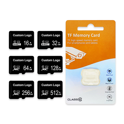 512GB سعة ميني SD 4-128GB بطاقة ميكرو فلاش لتحديد المياه والدرجة الحرارية