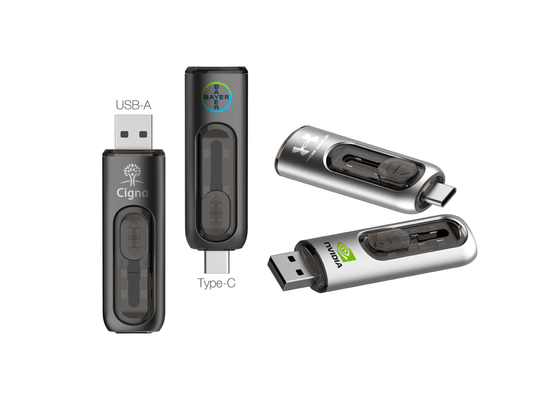 مربع 34G محرك أقراص فلاش USB من النوع C محرك أقراص فلاش USB 3.0
