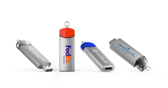 قابلة للتخصيص 8-15MB/s كتابة المعدنية محرك أقراص فلاش USB مع شعار القبة السرعة